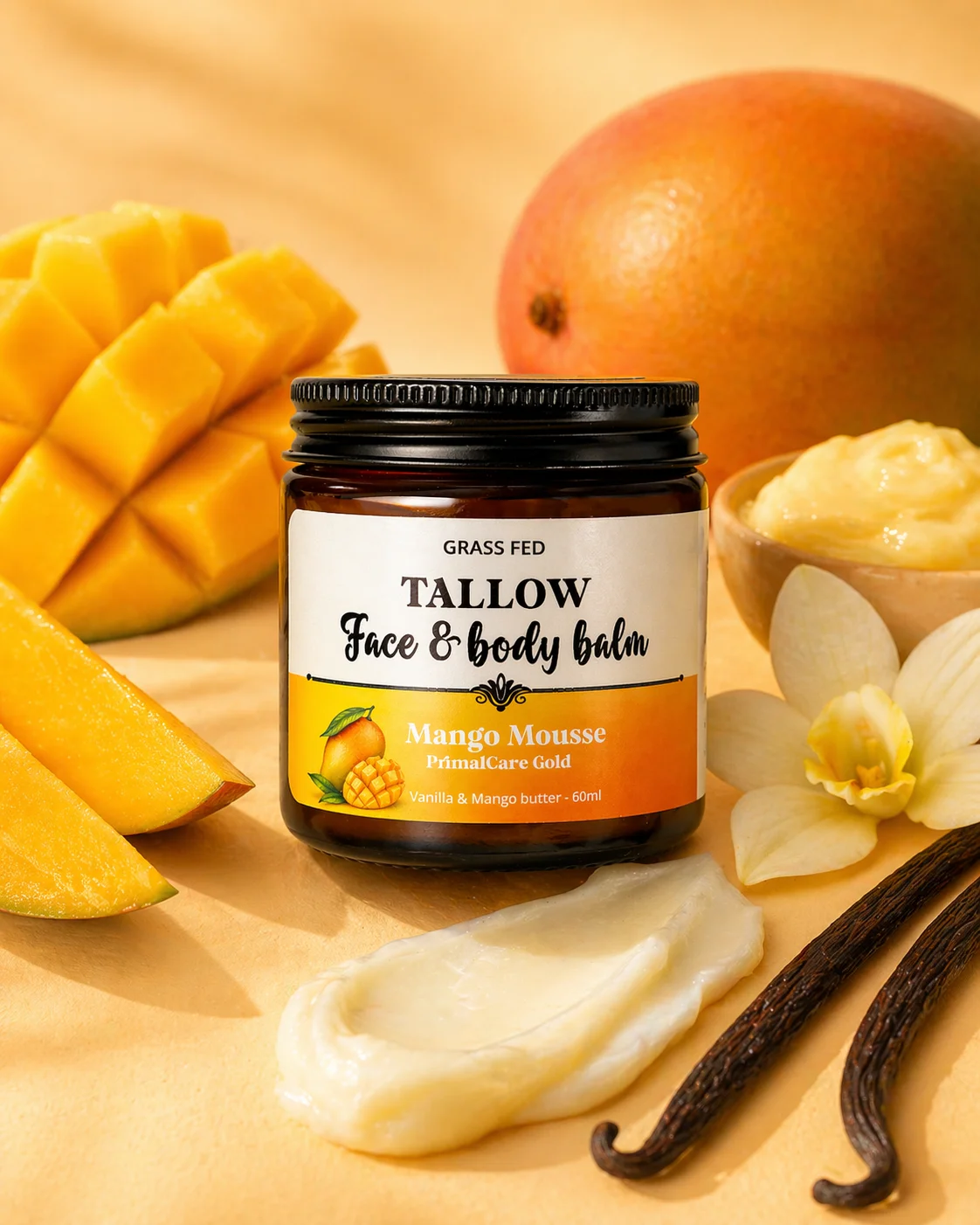 Mango & Vanilla Mousse Tallow Balm