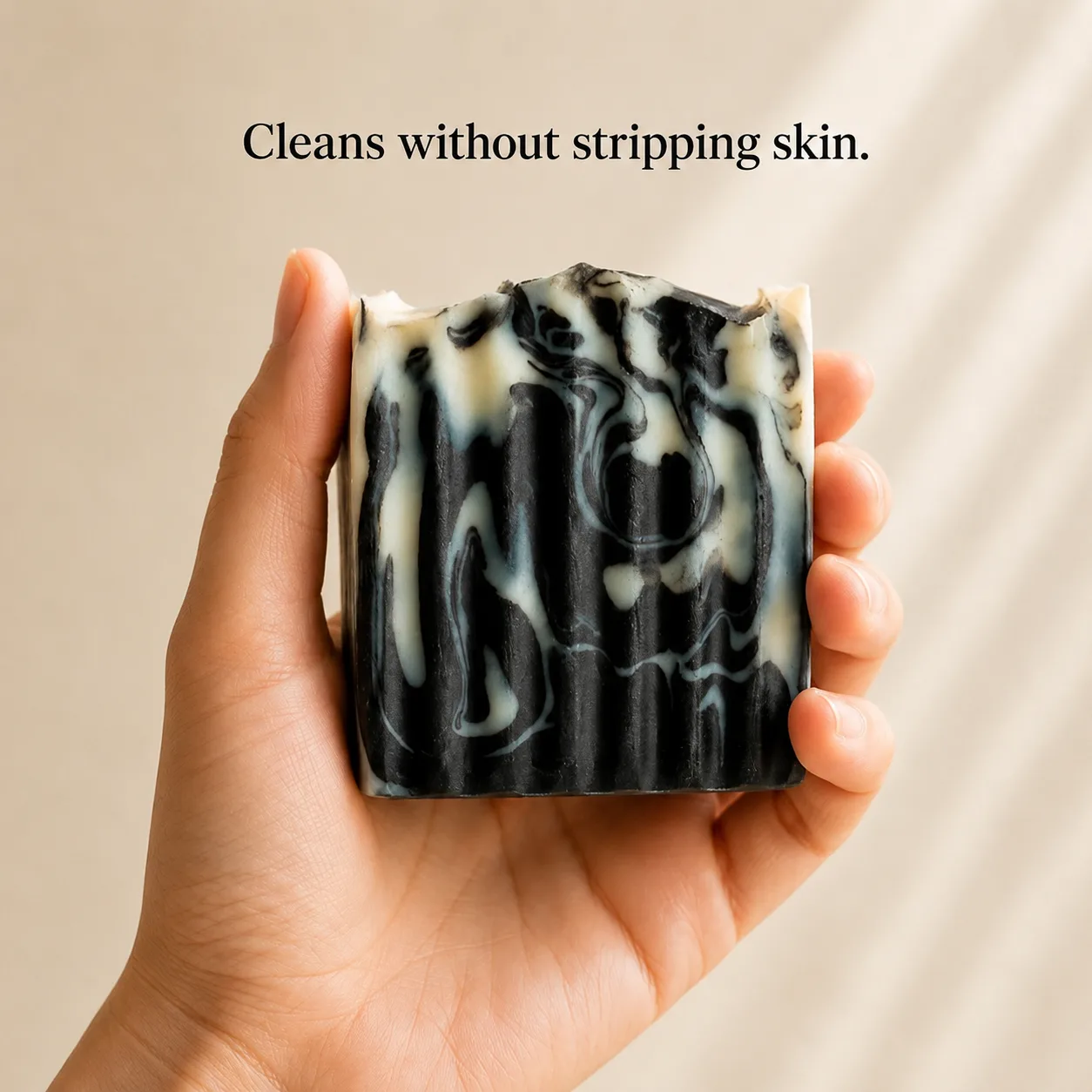 Cleans without stripping skin